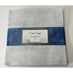 Cold Snap 5 Karat Mini-Gems 5" Squares Quilters Cotton Fabric Pack 24 Pieces